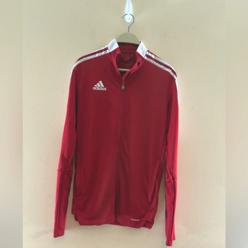 Adidas Men's Tiro 21 Track Jacket & Pants Ser - Team Power Red pants Sz M‎ top S